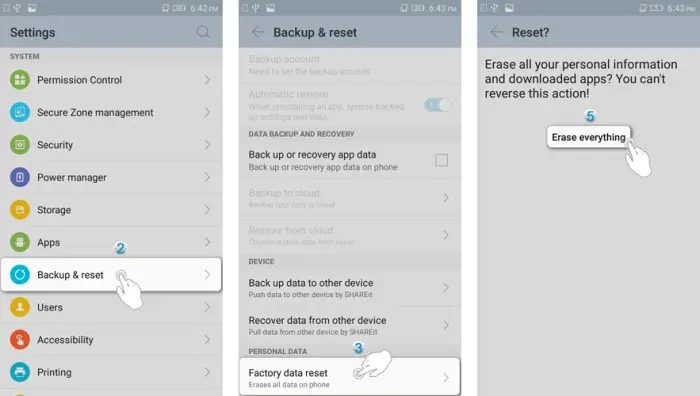 Cara Factory Reset Lenovo A2010