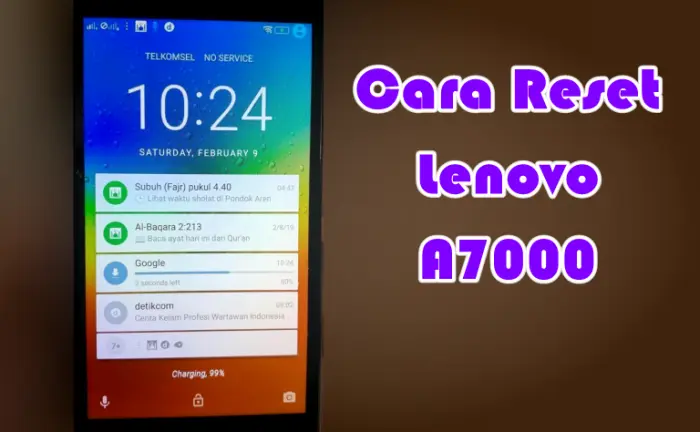 Cara Reset Hp Lenovo A7000