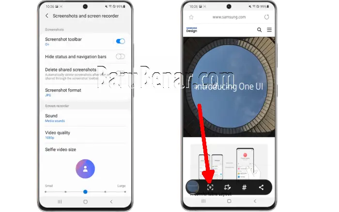 Cara Screenshot Panjang Samsung