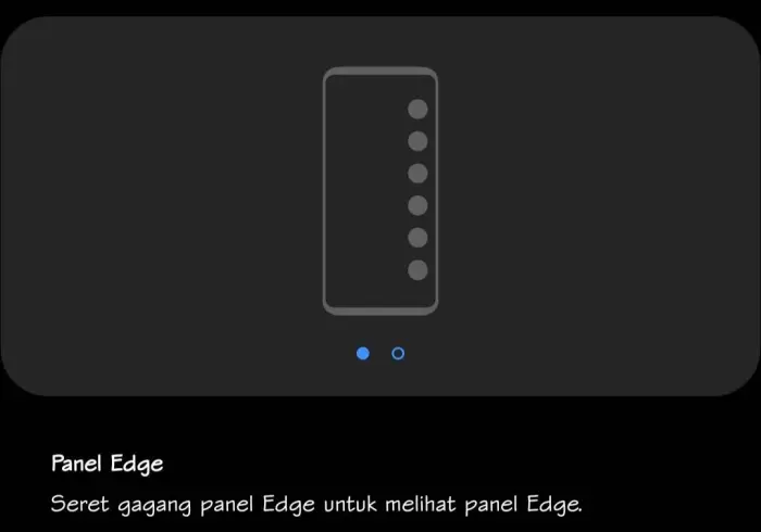 Screenshot Samsung A22 Edge Panel
