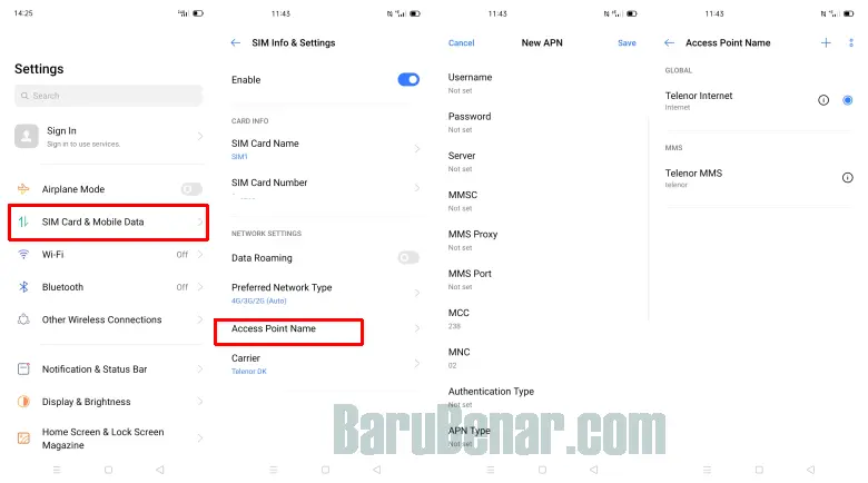 Cara Setting APN Realme 8