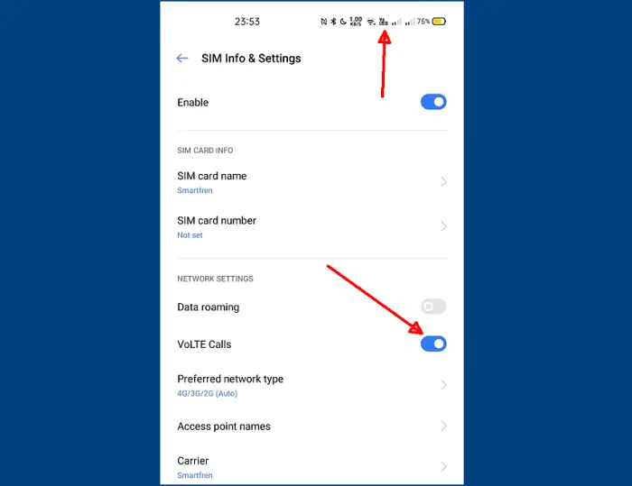 Cara Setting Volte Realme