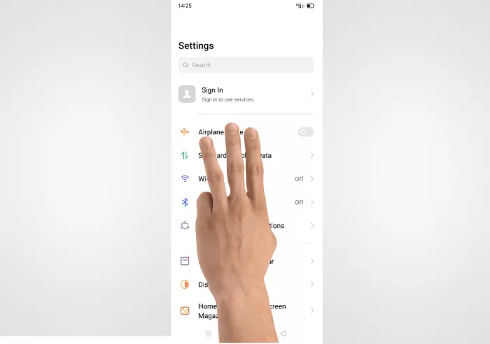 Gesture Screenshot 3 Jari Realme C21