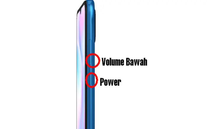 Screenshot Redmi 9A Tombol