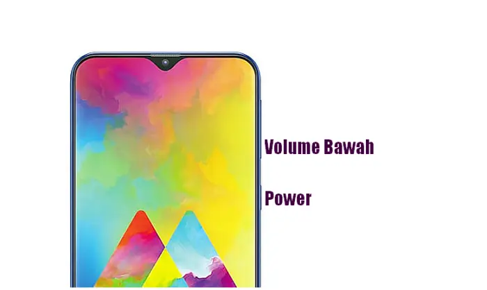 Screenshot Samsung M20 Kombinasi Tombol