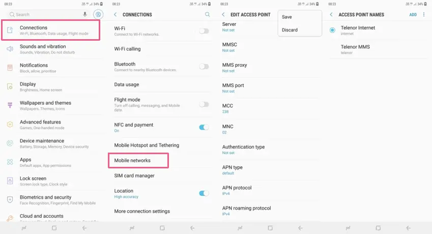Cara Setting APN Samsung J6 2018