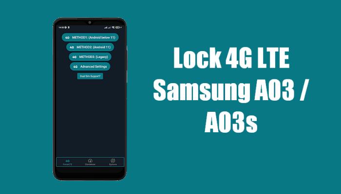 Cara Lock Jaringan 4G Samsung A03