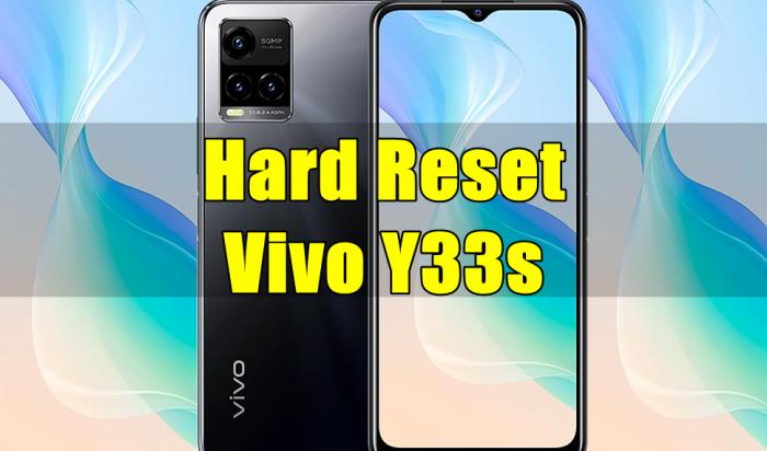Cara Reset Vivo Y33s