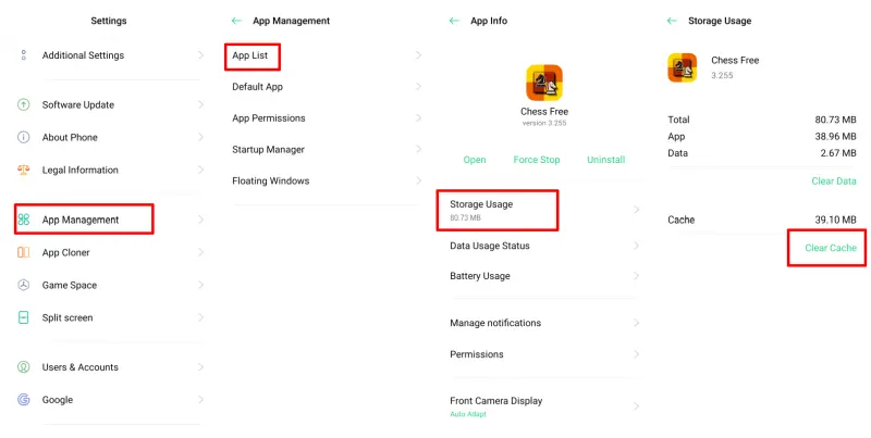 Hapus Cache Secara Manual Realme