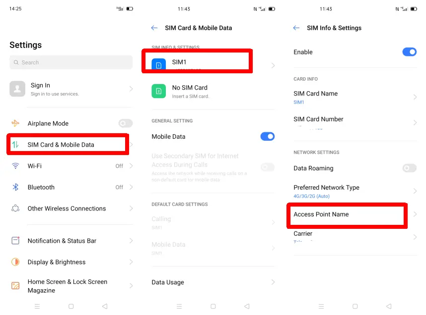 Pengaturan APN Realme 6 Pro