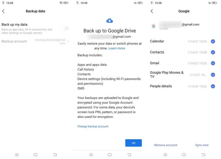 Backup Data Vivo