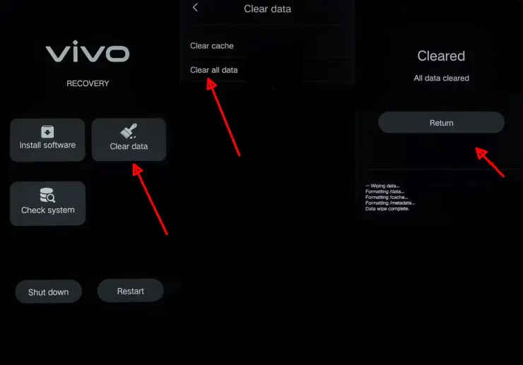 Hard Reset Vivo