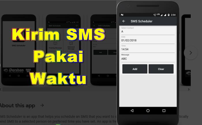 Cara Kirim SMS Pakai Waktu Tertentu