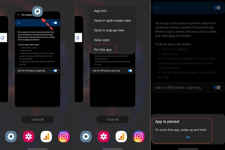 Cara Menyematkan Aplikasi ke layar di Samsung