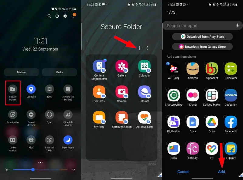 Sembunyikan Aplikasi Dengan Secure Folder