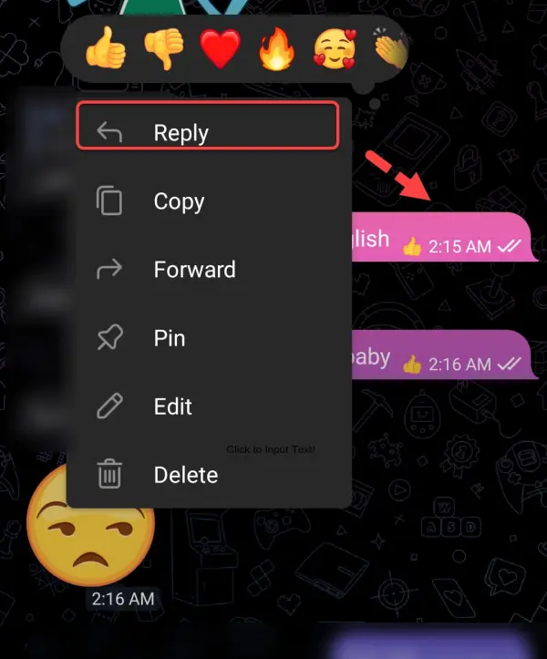 Balas Pesan Telegram Dengan Satu Ketukan
