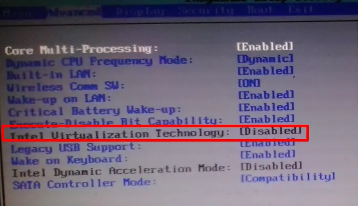 Cara Mengaktifkan Virtualisasi Laptop Toshiba Di BIOS