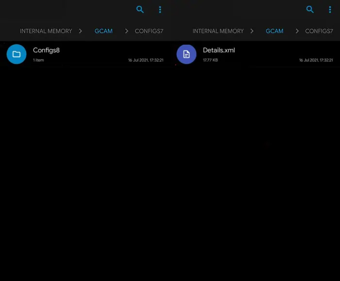 Folder Gcam Configs
