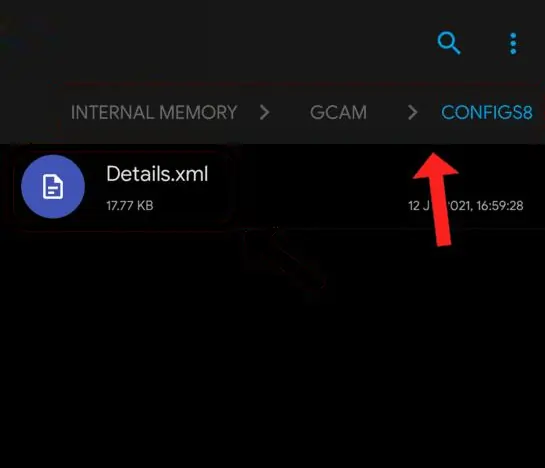 Buat Folder Config Gcam