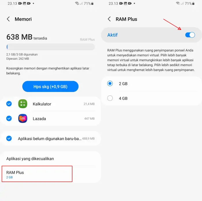 Cara Menambah RAM Dengan RAM Plus