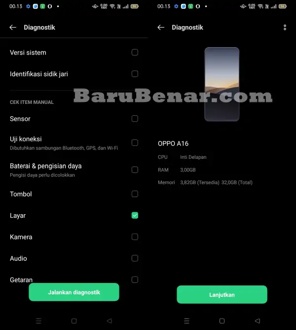 Jalankan Diagnostik