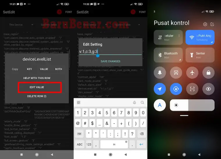 Mengubah Tampilan Control Center Menjadi Transparan