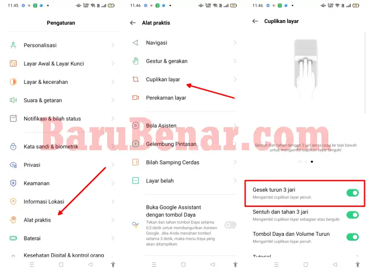 Screenshot Oppo 3 Jari