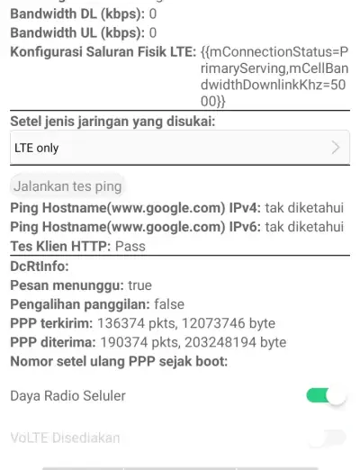 Aktifkan Daya Radio Seluler