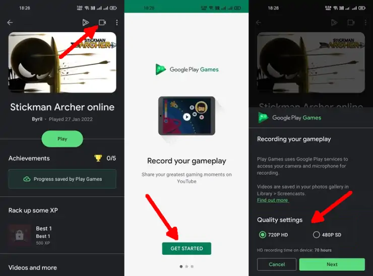 Cara Merekam layar Samsung dengan Google play games