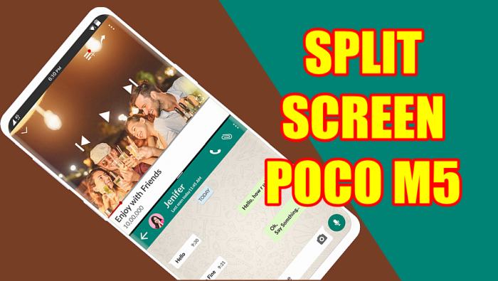 Cara Layar Split Poco M5