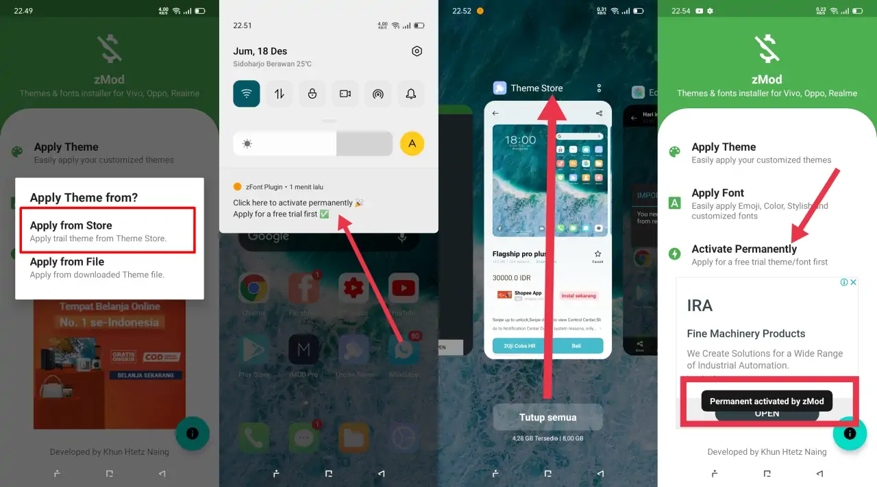 Cara Mengganti Tema Oppo Berbayar Menjadi Gratis