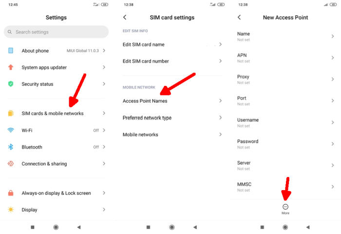 Cara Setting APN Indosat Xiaomi