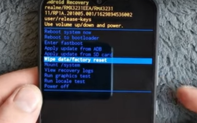 Hard Reset Realme C30 Lewat Recovery