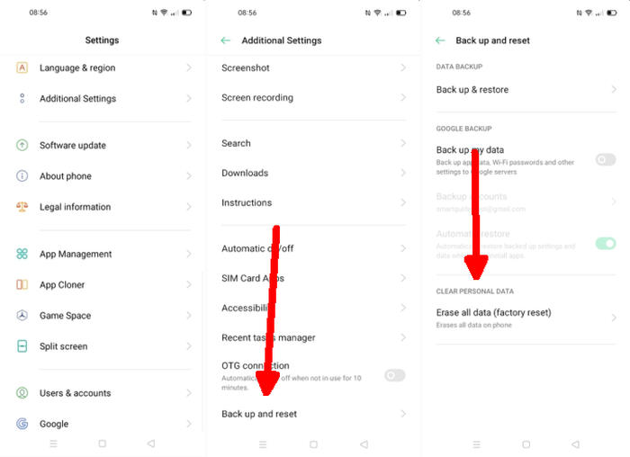 Cara Reset Realme C11 Lewat Pengaturan
