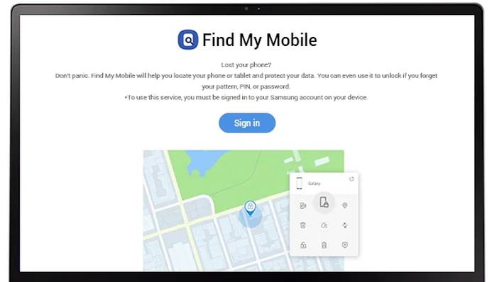 Login Samsung Find My Mobile
