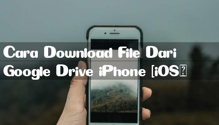 Cara Download File Dari Google Drive iPhone [iOS]