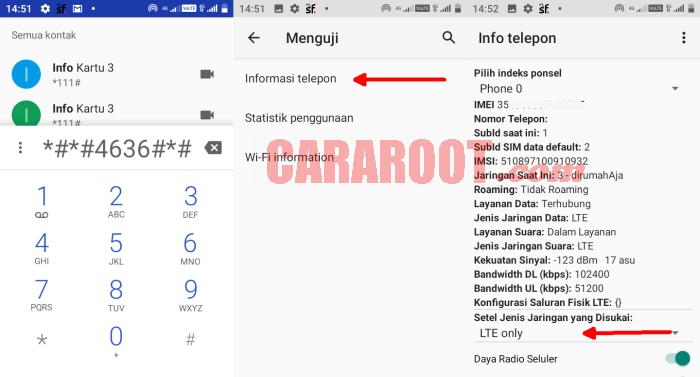 Cara Lock 4G Hp Advan