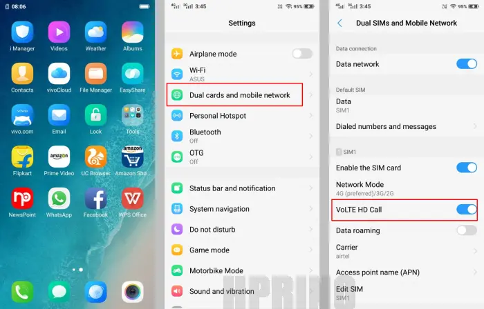 Cara Setting Volte Hp Vivo